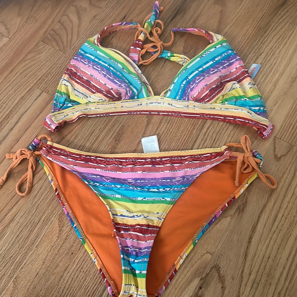 vintage inmocean rainbow bikini
